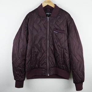 Members Only Bomber Jacket maroon